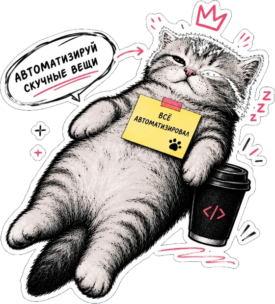 Котик — всё автоматизировал